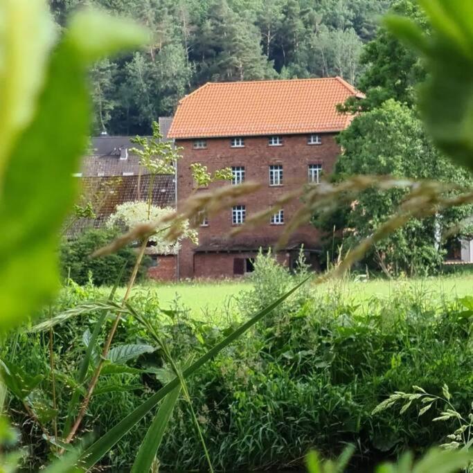 Lindenwohnung An Historischer Muehle Holzhausen  Exterior foto